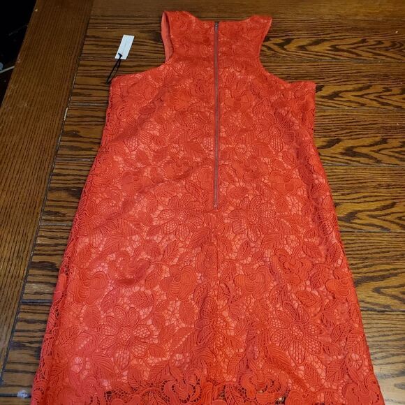 NWT Lovers+friends Caspian red Shift Dress sz smal - Picture 6 of 6